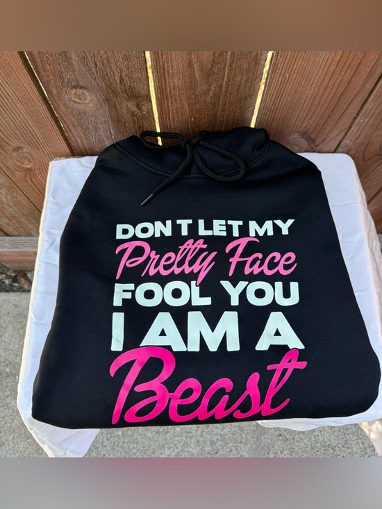 Fashion Nova Sweaters - Don’t Let My Pretty Face Fool You Slogan Hoodie